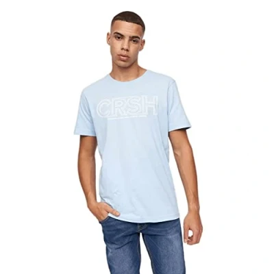 Image of Crosshatch Men&#039;s Kendrick T Shirt, Light Blue, Small