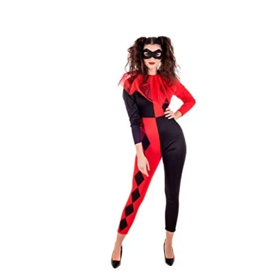 Image of Fun Shack Jester Costume Women, Harlequin Ladies Halloween Costume, Costumes for Women Large