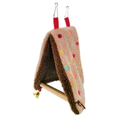 Image of Winter Warm Bird Nest House Hut for Parrot Budgies Parakeet Cockatiels Cockatoo Conure Canary Lovebird Finch Cage Toy
