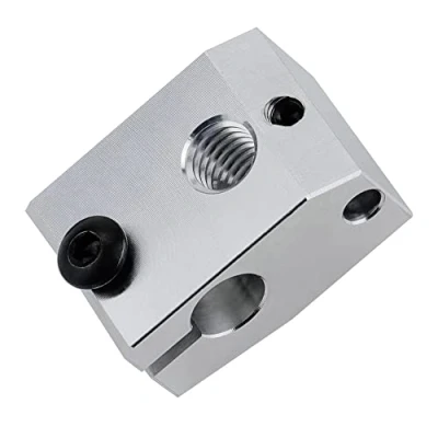 Image of 2 Pack Aluminum Mini Heater Block Compatible with Prusa 3D Printer Also V6 PT100 Sensor Cartridge hotend