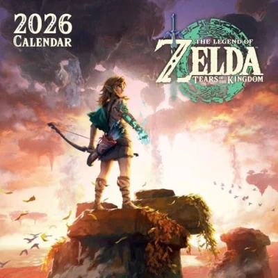 Image of 2026 CALENDAR THE LEGEND OF ZELDA MONTH TO VIEW SQUARE WALL OFFICIAL PRODUCT