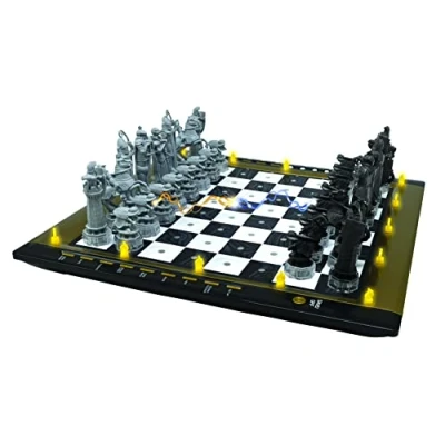 Image of Lexibook, Harry Potter, Electronic Chess Tactile Keyboard and Light Sound Effects, 32 Pieces, 64 Levels of Difficulty, Family Board Game, CG3000HP