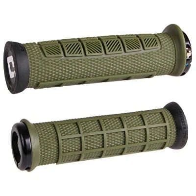Image of ODI Elite Pro MTB Lock On Grips 130mm Army Green, One Size, D33EPAG B