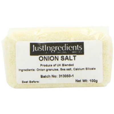Image of JustIngredients Essentials Onion Salt, 100 g Pack of 5