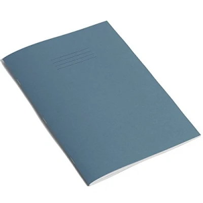 Image of Rhino, VEX668 1885 2 Stationery Exercise Book A4 80 Page 10mm Squared Light Blue Learning Resources School Books Pack of 10