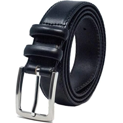 Image of Ashford Ridge Mens 33mm Double Loop Leather Belt Black Medium