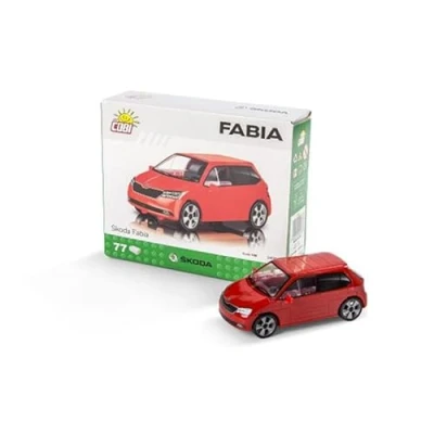Image of Skoda 6V0087558 Fabia Miniature 1:35 Scale Model Car Red