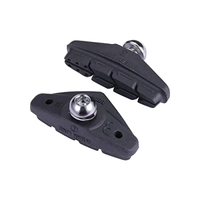 Image of BBB Cycling Rim Brake Pads Optimal Performance In All Weather Conditions Shimano Compatible Anti Squeal Design Gripping Power RoadStop Deluxe BBS 01D
