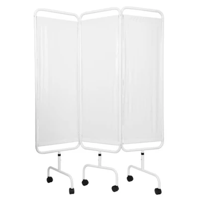 Image of Click Medical Three Paneled Privacy Curtain Screen Foldable Emergency Divider Monitoring 1