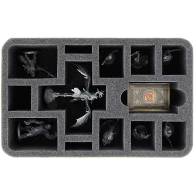 Image of Feldherr HS070A053 Half Size foam tray compatible with the Lord of Rings: Journeys in Middle Earth figure packs