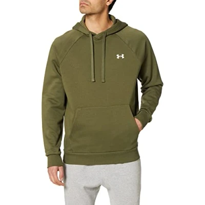 Image of Under Armour Mens Rival Fitted OTH Hoodie Marine/white XL