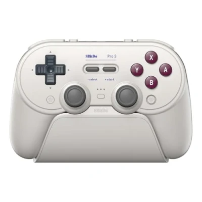 Image of 8Bitdo Pro 3 Bluetooth Controller for Switch/Switch 2 TMR Joysticks, Swappable ABXY Buttons, Back Charging Dock, Hall Effect Triggers, Windows, Apple, SteamOS, Android G Classic