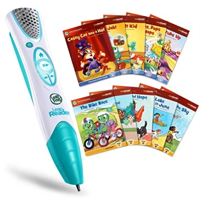 Image of LeapFrog LeapReader System Learn to Read 10 Book Mega Pack Teal Online Exclusive