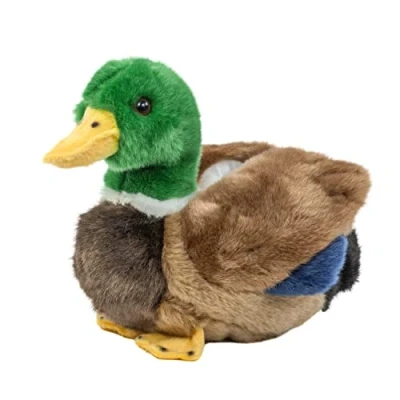 Image of Teddys Rothenburg Soft Toy Duck 20 cm Green/Black/Brown/Blue Plush Cuddly