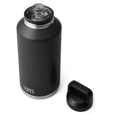 Image of YETI Rambler Bottle Chug, Vaccum Insulated Stainless Steel with Chug Cap, Black, 64 oz (1.8 L)