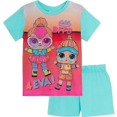 Image of Bromilow &amp; Wood LOL Surprise Short Girls Pyjamas 3 4yrs