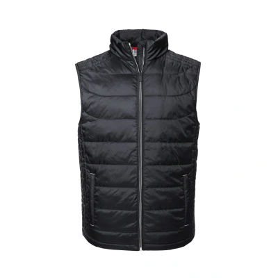 Image of Russell Athletic Mens Smart Softshell Gilet Jacket (Black) Size Medium