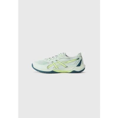 Image of Asics Rocket 12 Volleyball shoes, Men&#039;s, Size: 11, Lichen rock/tranquil teal shoes