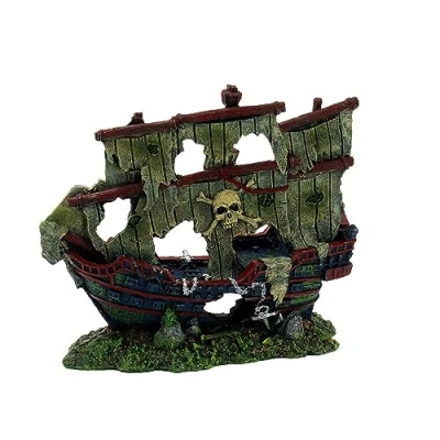 Image of Superfish SF Ship Wreck M 20 x 8 17 cm Aquarium Decoration Pirate