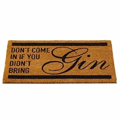 Image of Smart Garden Gin Quote Decoir Doormat Indoor Outdoor Door Mat 75x45cm
