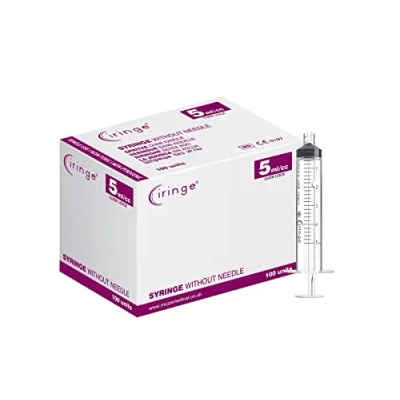 Image of Ciringe 5 ml Lock Syringe Pack of 100