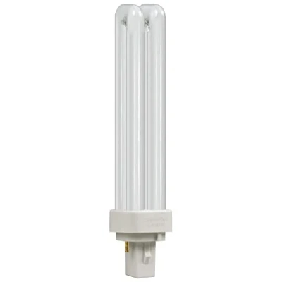 Image of Crompton 18W CFL G24d 2 Pin Opal D Type Bulb Cool White