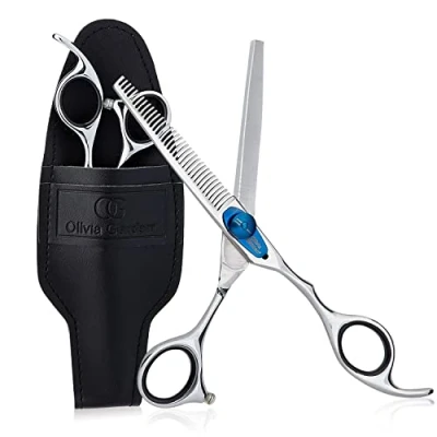 Image of Olivia Garden Xtreme 5.75&quot; Right Hand Scissors Ergonomic Handle, Adjustable Tension, Perfect for Beginners &amp; Students