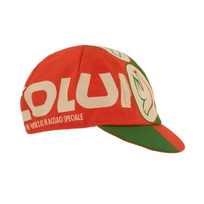 Image of Cinelli Columbus Green Box Cycling Cap, Green/Red, One Size