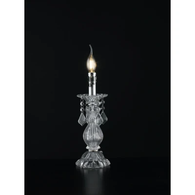 Image of Table Lamp Chrome, Crystal 13x31cm