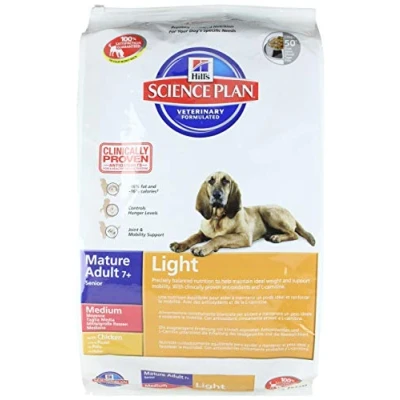 Image of Hill&#039;s Science Plan Canine Light Senior Chicken Dry Mix 12 kg