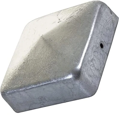 Image of Fence Posts Caps 70mm x Metal Cap Pyramid Post Covers (Pack of: 10)