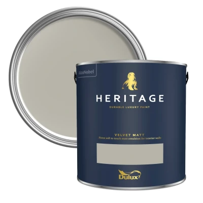 Image of Dulux Heritage Velvet Matt Paint, Stone Green 2.5L