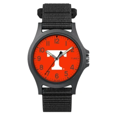 Image of Timex Men&#039;s Collegiate Pride 40mm Watch Tennessee Volunteers with Black FastWrap Strap