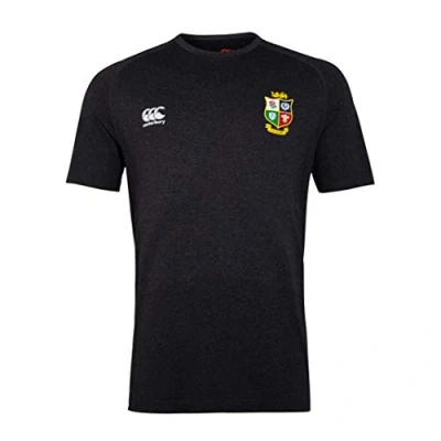 Image of Canterbury British And Irish Lions Seamless Training T Shirt Blackened Marl, Small