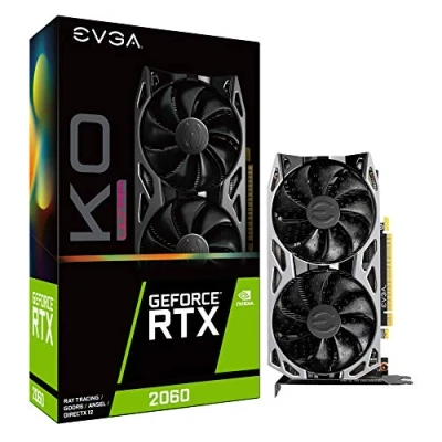 Image of EVGA GeForce RTX 2060 KO ULTRA GAMING, 06G P4 2068 KR, 6GB GDDR6, Dual Fan, Metal Backplate