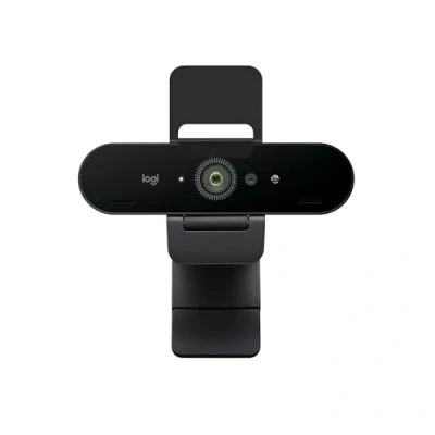 Image of Logitech Brio 4K Webcam for Business, biometrics login with Windows Hello, auto light correction, noise cancelling, Works Microsoft Teams, Zoom, Google Meet, PC/Mac Graphite
