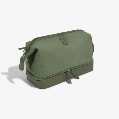 Image of Stackers Green Large Canvas Washbag
