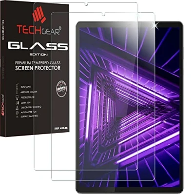 Image of TECHGEAR Glass Edition [2 Pack] Screen Protector fits Lenovo Tab K10 / M10 Plus 2nd Gen 2020 (10.3&quot;) TB X606 X6C6 Tempered Protectors [HD Clarity] [Scratch Resistant] [No Bubble]