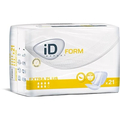 Image of Euron ID Expert Form Extra Plus Shaped Incontinence Pads(Anti Leak Cuffs) (21) Formerly Flex