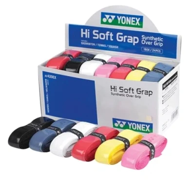 Image of YONEX Hi Soft Grip Assorted 24 Piece Overgrip, Multi Colour, One Size