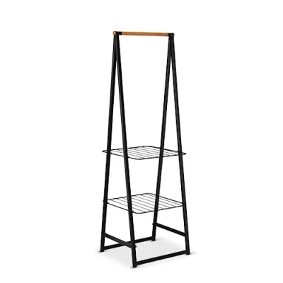 Image of Brabantia 118203 Linn Clothes Rack, Small, Steel, Black