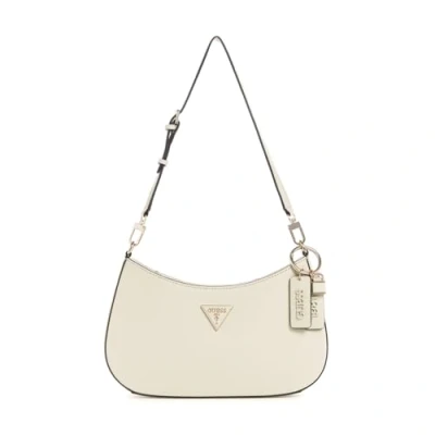 Image of Guess Noelle TOP ZIP Shoulder BAG Handbag, Women&#039;s, Size: One Size, Bone