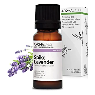Image of BIO Spike Lavender Essential Oil 10mL 100% Pure, Natural, Chemotyped and AB Certified AROMA LABS (French Brand)