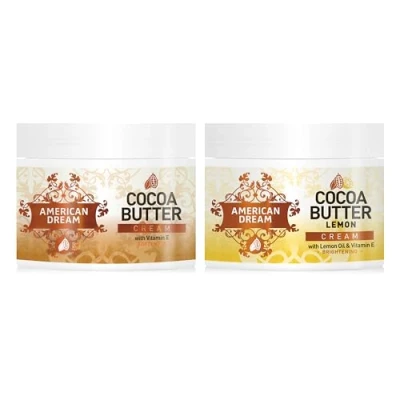 Image of American Dream Original Cocoa Butter &amp; Lemon Twin Pack 2 x 500ml Jars