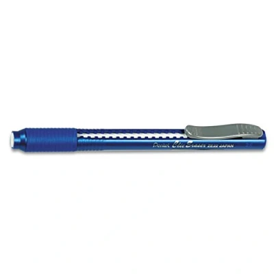 Image of Clic Retractable Eraser, Refillable, Blue Barrel, Sold as 1 Each