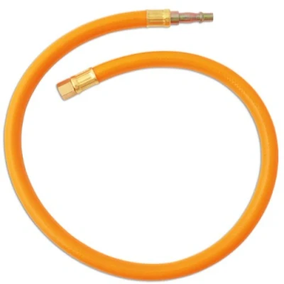 Image of Laser 4834 High Vis Air Line Whip/leader Hose 600mm X 10mm, Orange