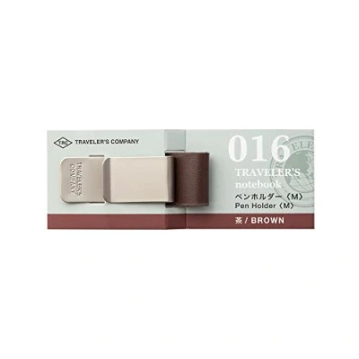 Image of Midori Traveler&#039;s notebook Pen holder, Brown 016