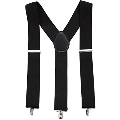 Image of BRACES ADJUSTABLE TROUSER SUSPENDERS UNISEX FANCY DRESS(BLACK)