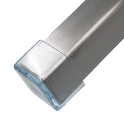 Image of 25mm (1&quot;) Transparent Clear Square Rubber Feet Stoppers for Furniture Table Chair Legs by Lifeswonderful® (16)