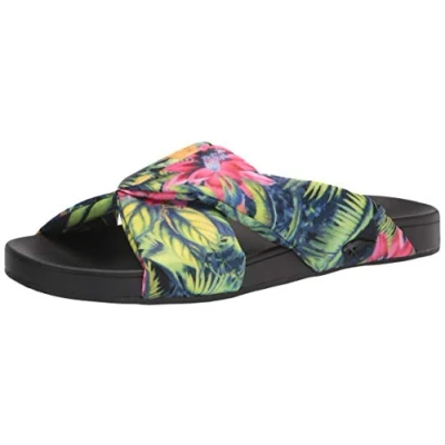 Image of Rocket Dog Women&#039;s EDOES 001 Slide Sandal, Black, 4 UK